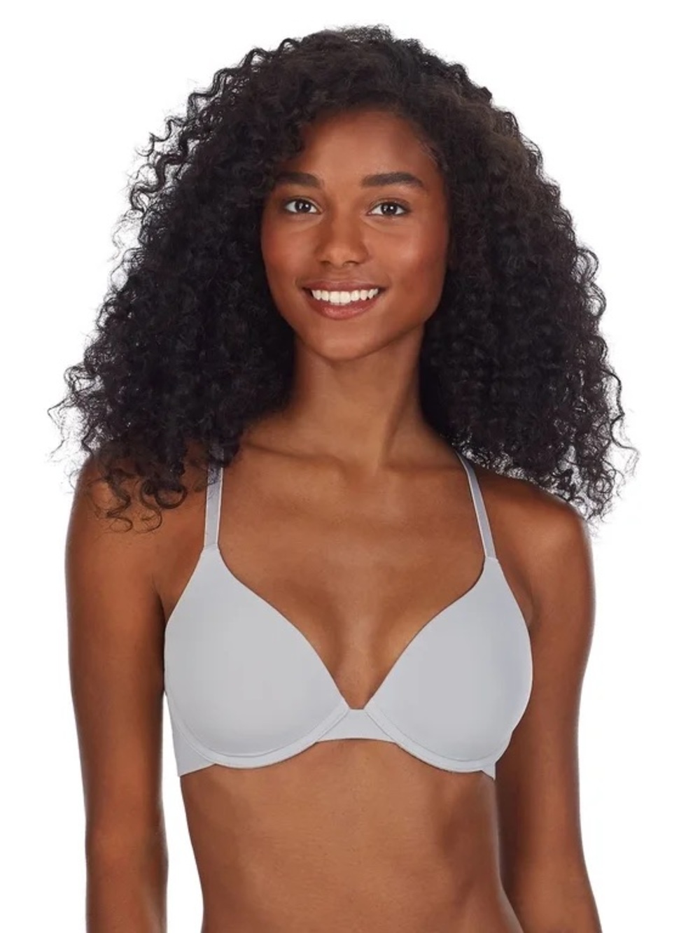 SO Smooth Plunge Bra Size 36B Grey
